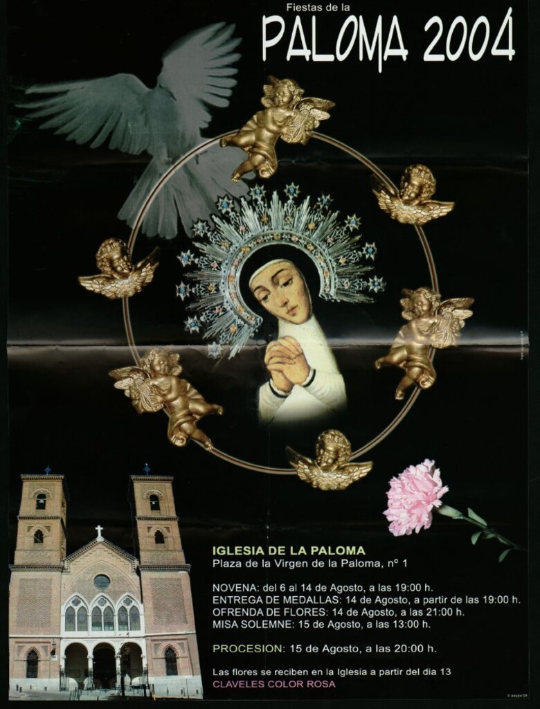 Miniatura de Fiestas de la Paloma 2004. Iglesia de la Paloma. Programa.