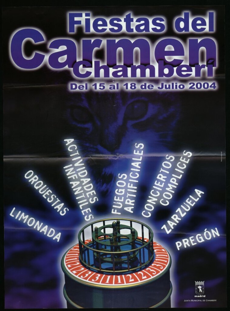 Miniatura de Fiestas del Carmen Cahmberí. Del 15 al 18 de julio 2004. (Programa)