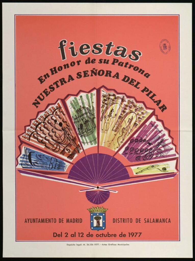 Miniatura de Fiestas en honor de su patrona nuestra Señora del Pilar. Del 2 al 12 de octubre de 1977.