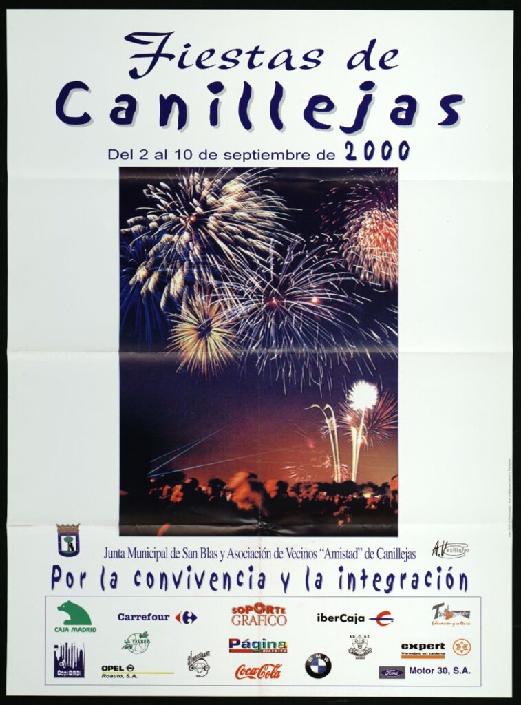 Miniatura de Fiestas de Canillejas. Del 2 al 10 de septiembre de 2000. Por la convivencia y la integración.