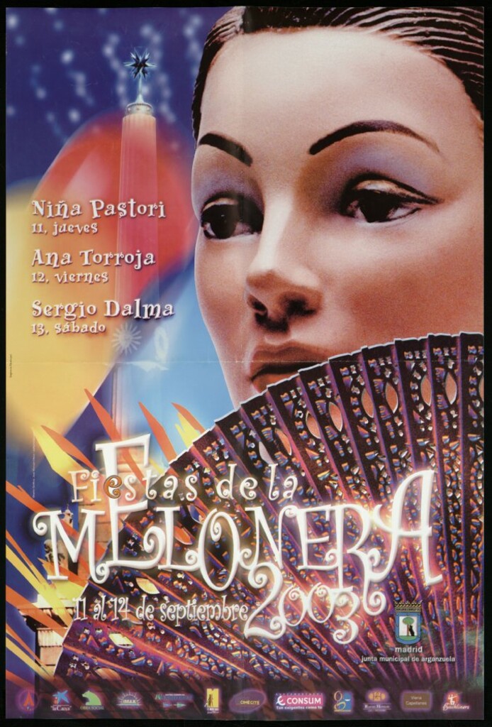 Miniatura de Fiestas de la Melonera. 11 al 14 de septiembre 2003. (Programa)