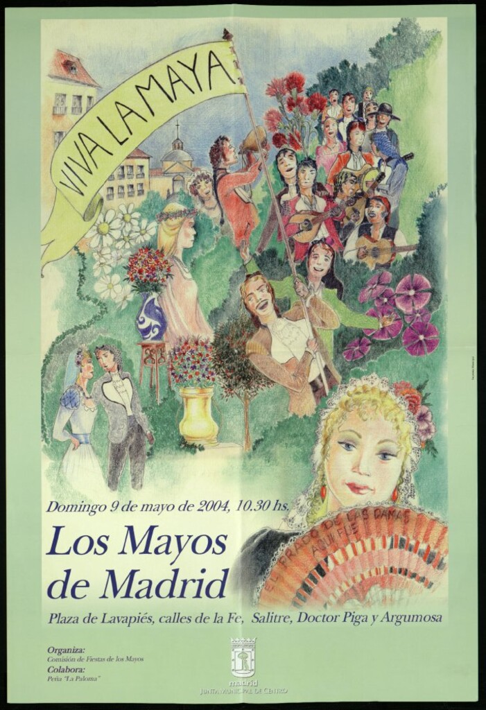 Miniatura de Los mayos de Madrid. Domingo 9 de mayo de 2004 a las 10:30 horas.  Plaza de Lavapiés. Calle de la Fé, Salitre, Doctor Piga y Argumosa.
