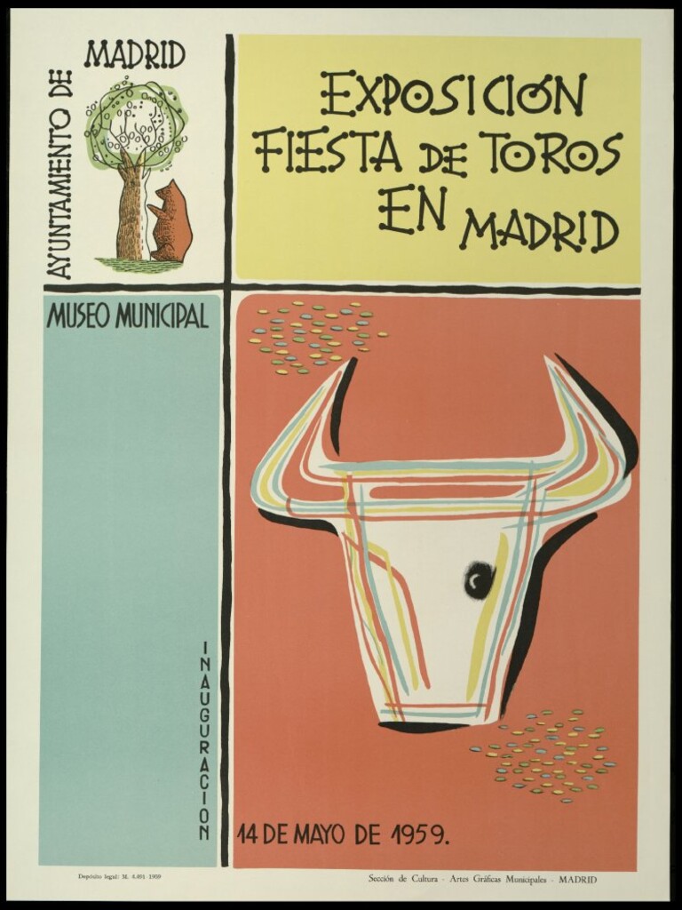 Miniatura de Exposición Fiestas de toros en Madrid. Inauguración. 14 de mayo de 1959.