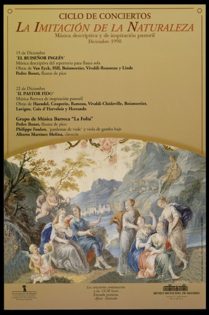 Miniatura de Ciclo de conciertos La imitación de la naturaleza. Música descriptiva y de inspiración pastoril. Diciembre 1998. (Programa)