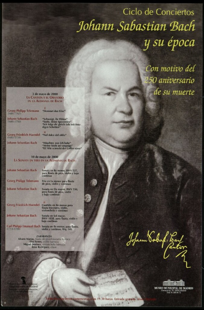 Miniatura de Ciclo de conciertos. Johann Sebastian Bach y su época con motivo del 250 aniversario de su muerte. (Programa)