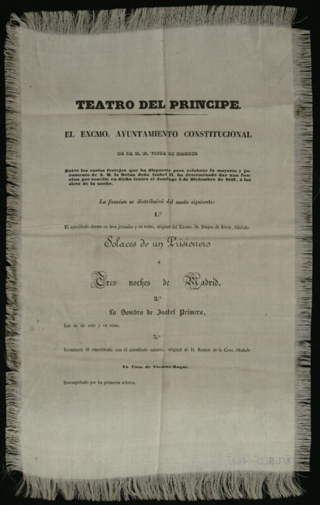 Miniatura de Cartel del teatro del Príncipe