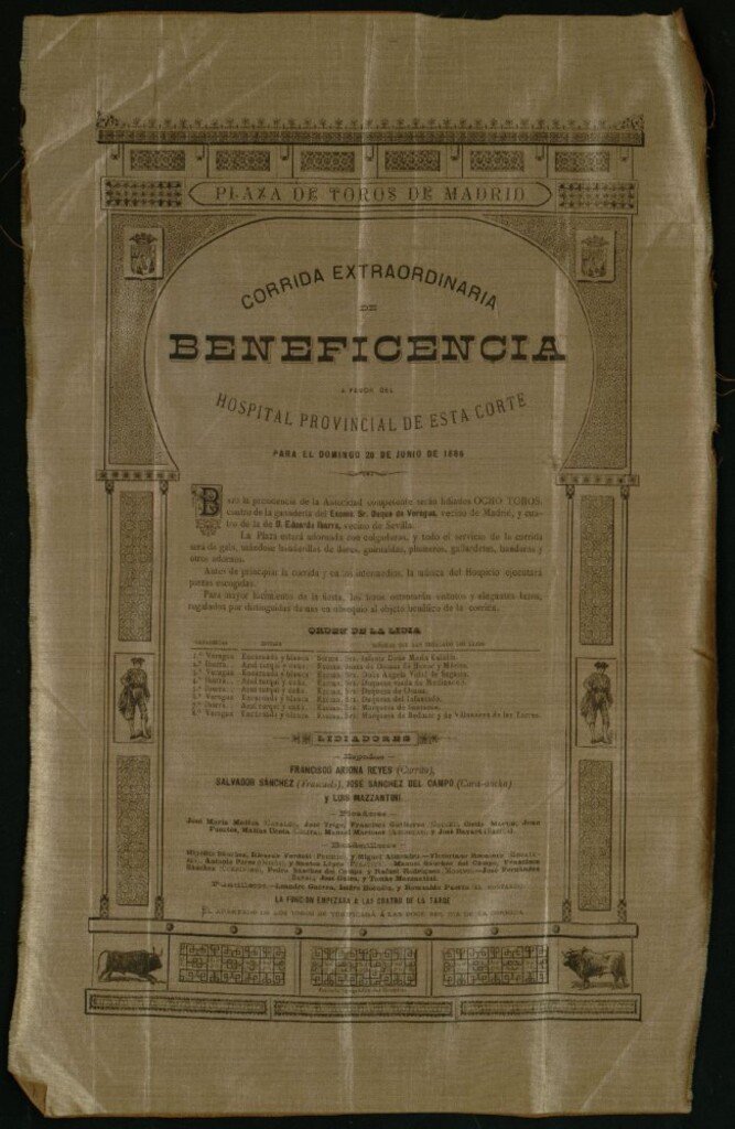 Miniatura de Corrida de toros celebrada el día 20 de junio de 1886