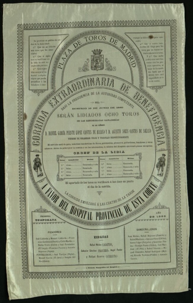 Miniatura de Corrida de toros celebrada el día 16 de junio de 1889