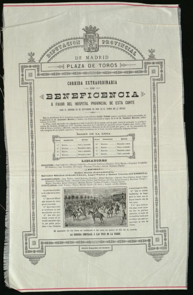 Miniatura de Corrida de toros celebrada el día 29 de septiembre de 1889