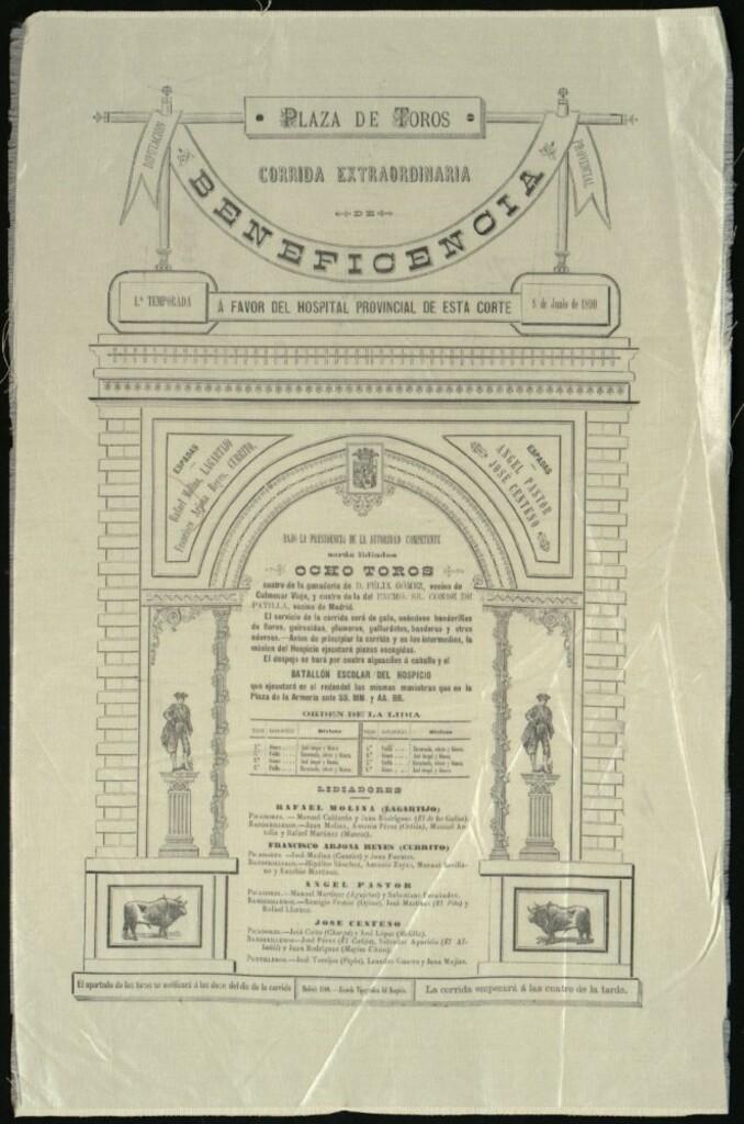 Miniatura de Corrida de toros celebrada el día 8 de junio de 1890