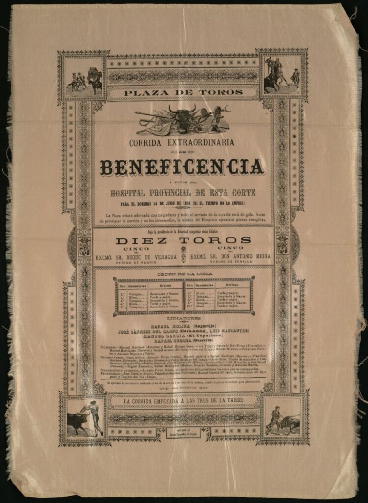 Miniatura de Corrida de toros celebrada el día 14 de junio de 1891