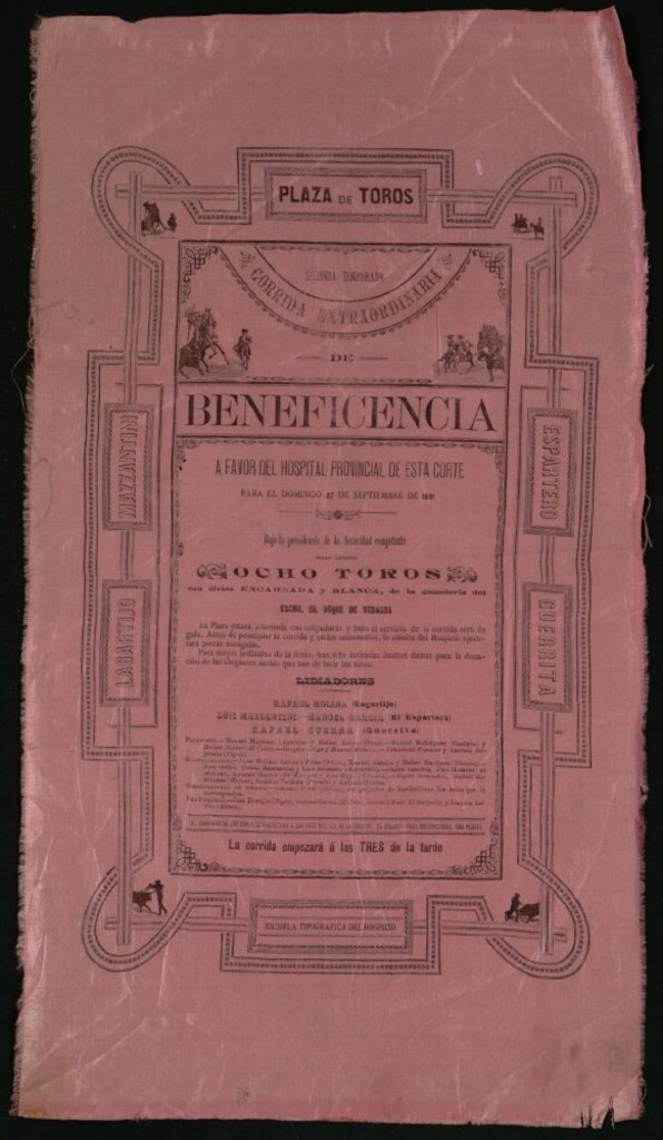 Miniatura de Corrida de toros celebrada el día 27 de septiembre de 1891
