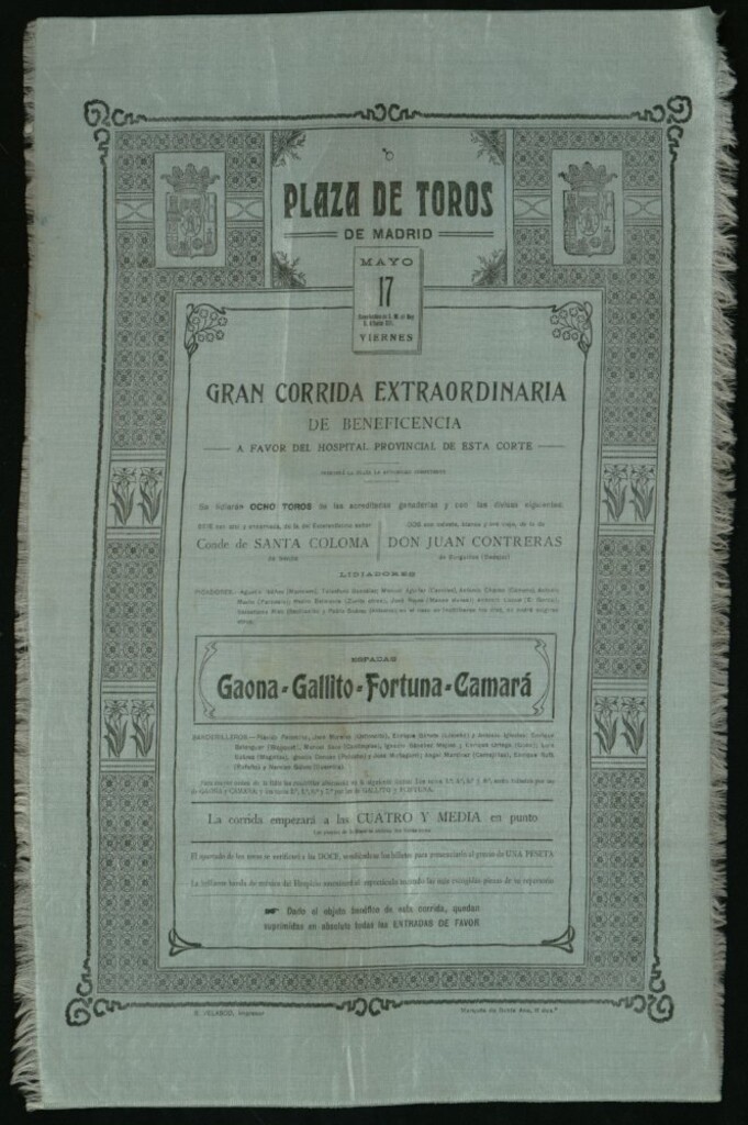 Miniatura de Corrida de toros celebrada el día 17 de mayo de 1918  (?)