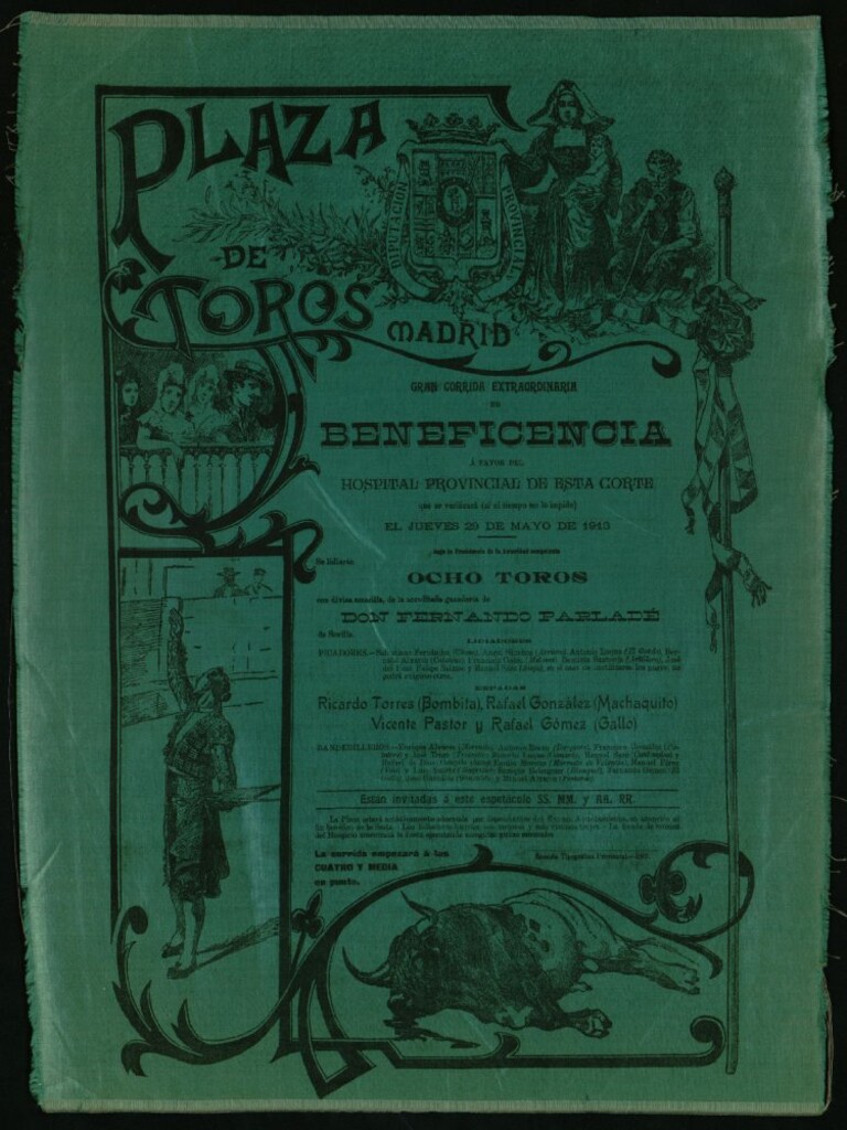 Miniatura de Corrida de toros celebrada el día 29 de mayo de 1913