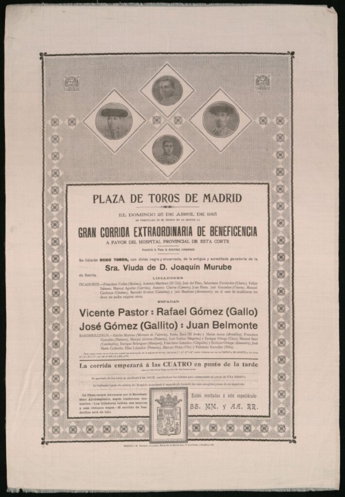 Miniatura de Corrida de toros celebrada el día 25 de abril de 1915