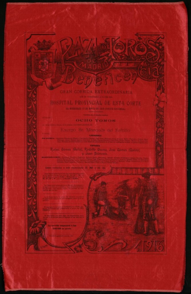 Miniatura de Corrida de toros celebrada el día 17 de mayo de 1916