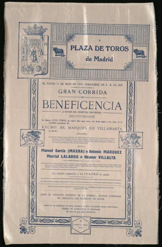 Miniatura de Corrida de toros celebrada el día 17 de mayo de 1923