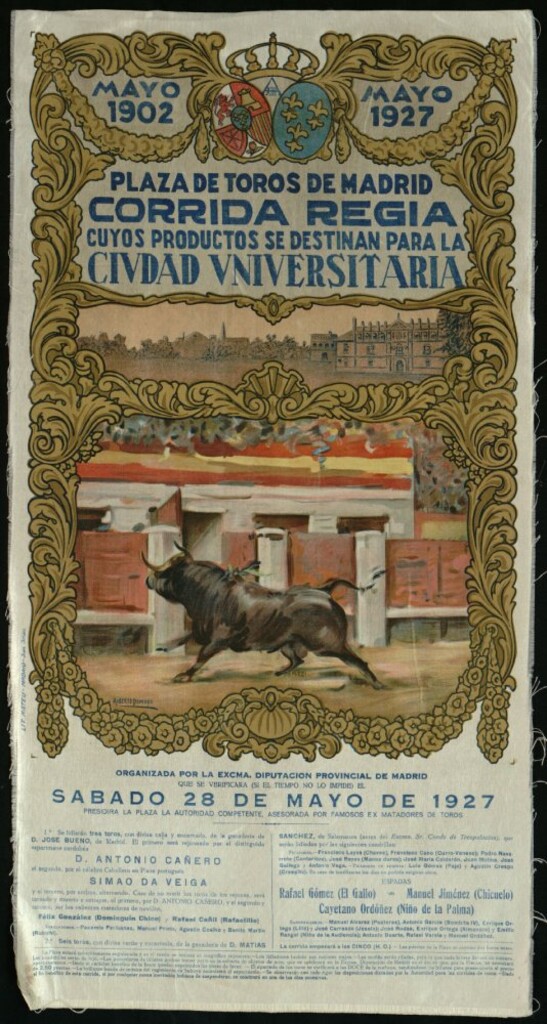Miniatura de Corrida de toros celebrada el día 28 de mayo de 1927