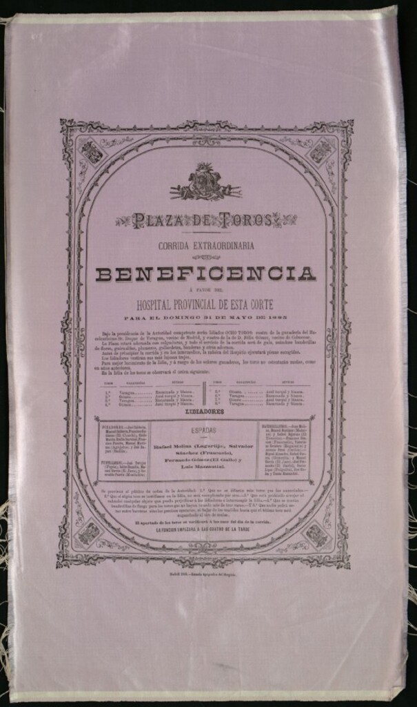 Miniatura de Corrida de toros celebrada el día 31 de mayo de 1885