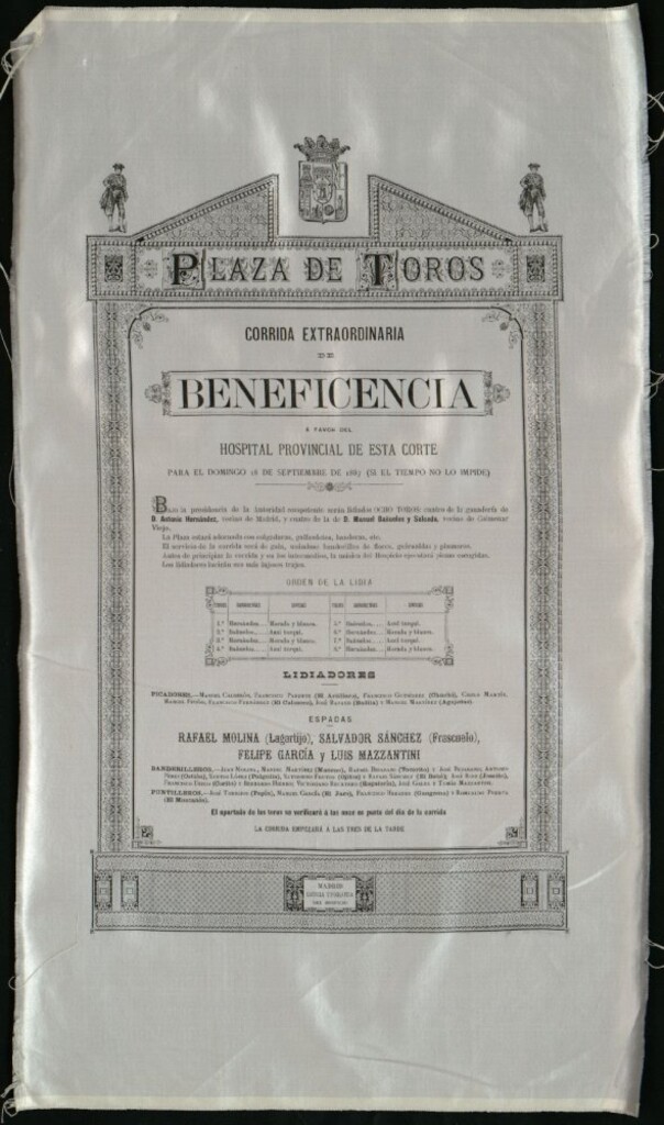 Miniatura de Corrida de toros celebrada el día 18 de septiembre de 1887