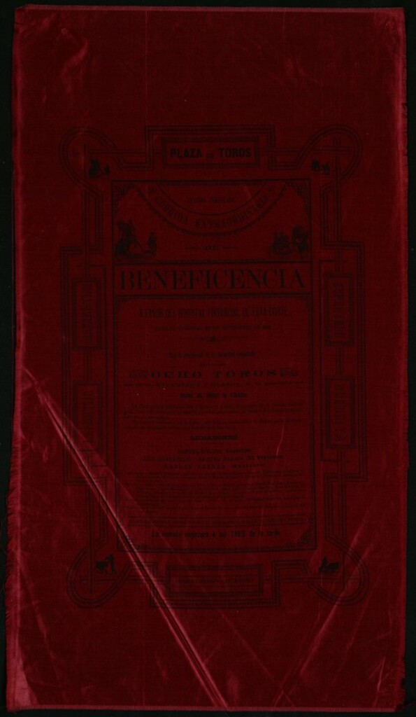 Miniatura de Corrida de Beneficencia celebrada el día 27 de septiembre de 1891