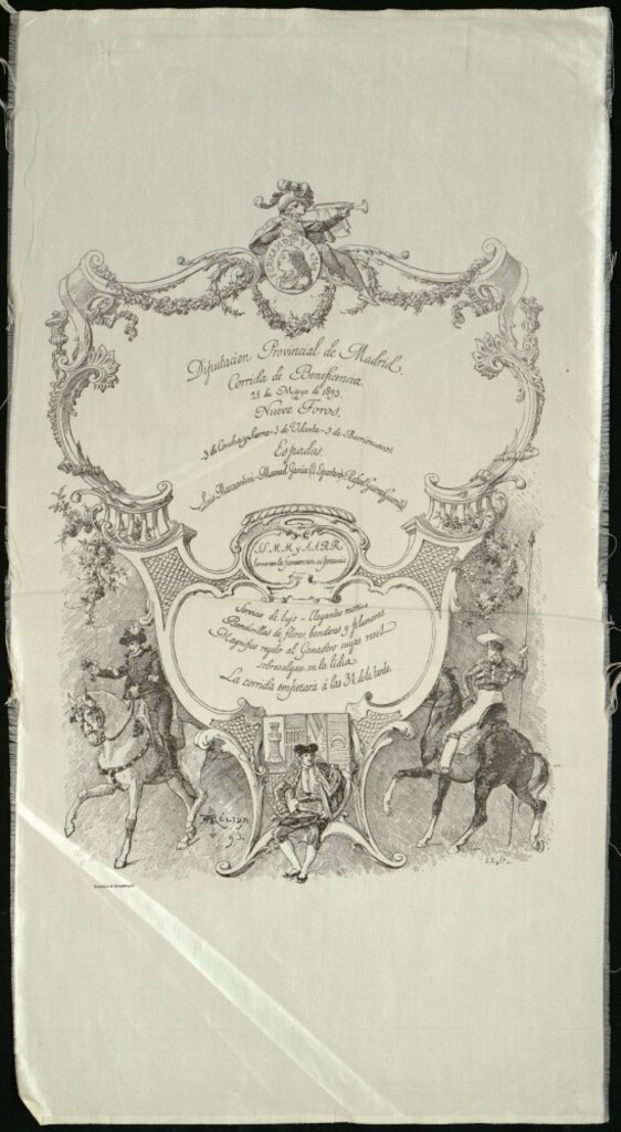 Miniatura de Corrida de toros celebrada el día 21 de mayo de 1893