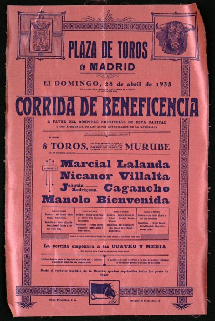 Miniatura de Corrida de toros celebrada el día 28 de abril de 1935