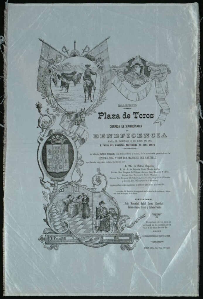 Miniatura de Corrida de toros celebrada el día 17 de junio de 1894