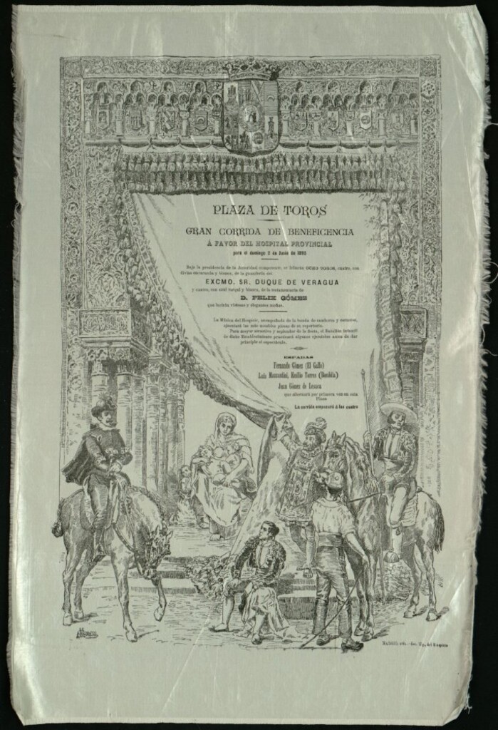 Miniatura de Corrida de Beneficencia celebrada el día 2 de junio de 1895