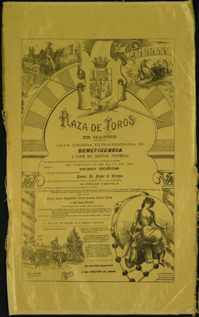 Miniatura de Corrida de toros celebrada el día 27 de mayo de 1906