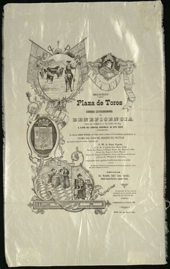 Miniatura de Corrida de toros celebrada el día 17 de junio de 1894