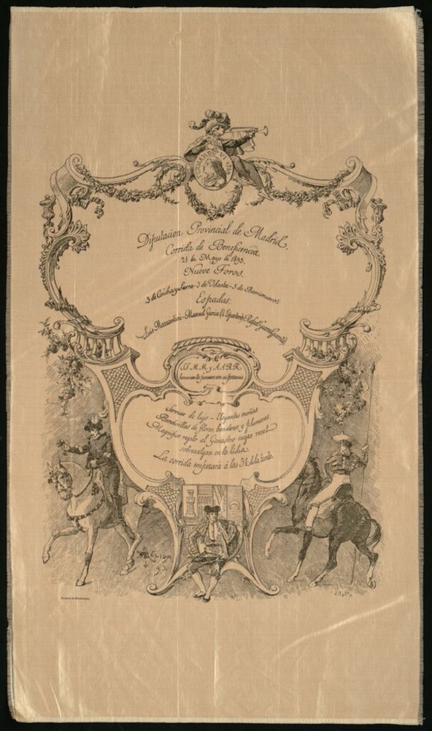 Miniatura de Corrida de toros celebrada el día 21 de mayo de 1893