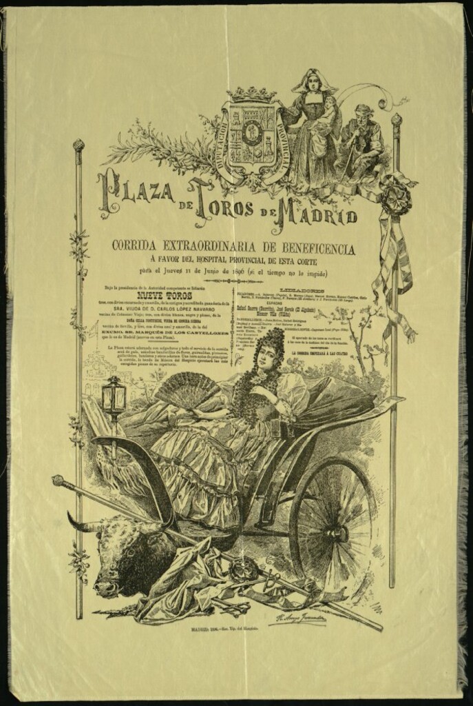 Miniatura de Corrida de toros celebrada el día 11 de junio de 1896