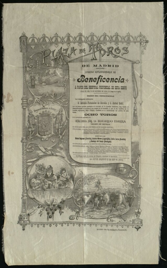 Miniatura de Corrida de toros celebrada el día 28 de octubre de 1898