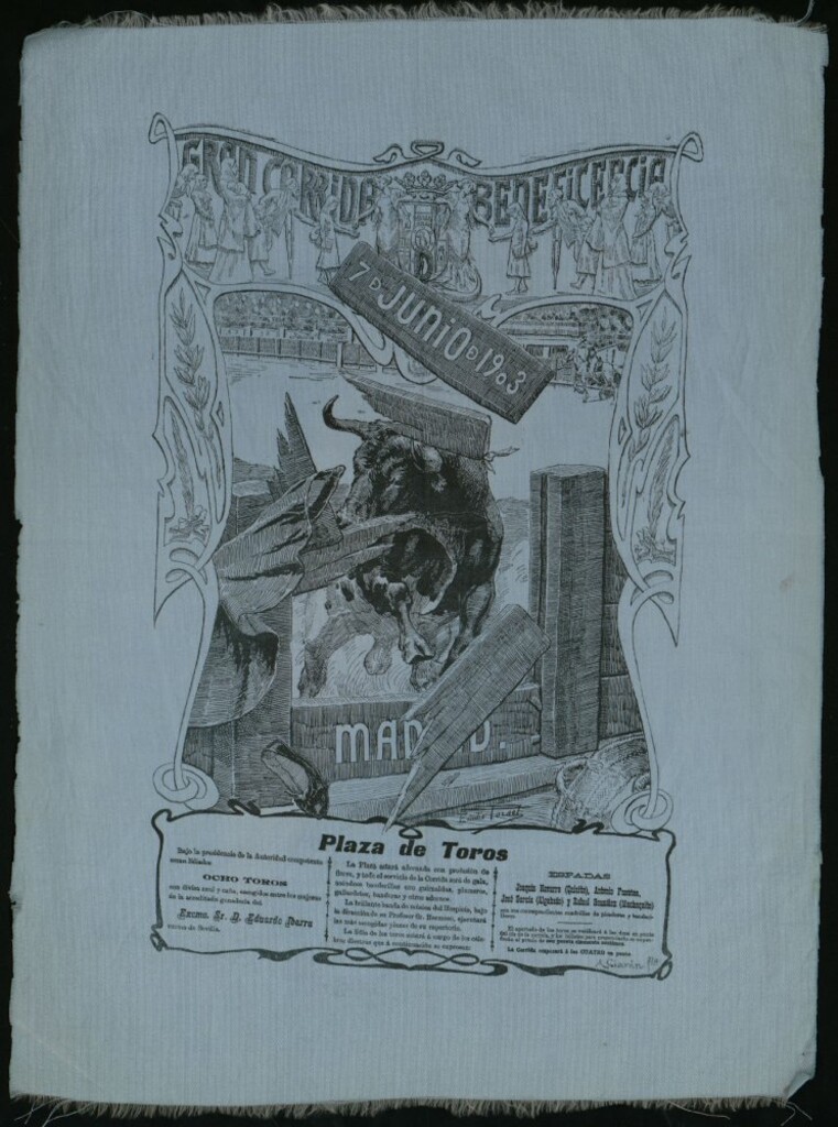 Miniatura de Corrida de toros celebrada el día 7 de junio de 1903