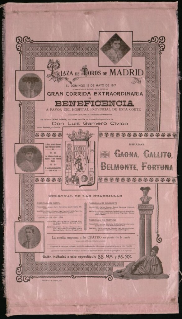 Miniatura de Corrida de toros celebrada el día 13 de mayo de 1917
