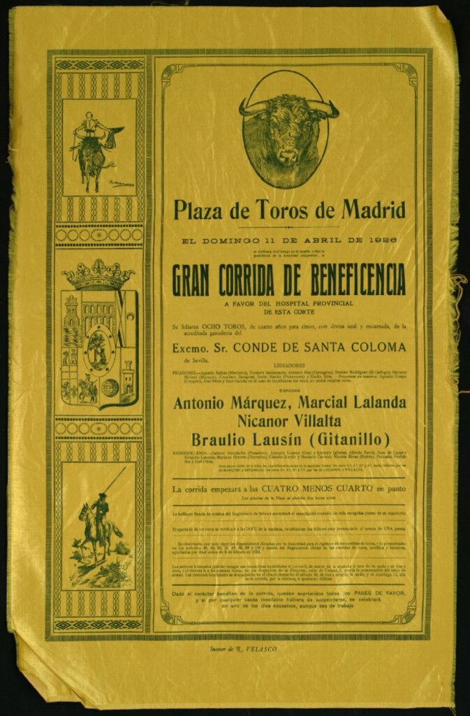 Miniatura de Corrida de toros celebrada el día 11 de abril de 1926