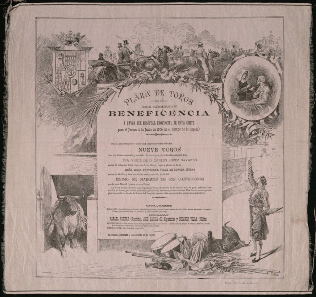 Miniatura de Corrida de toros celebrada el día 11 de junio de 1896