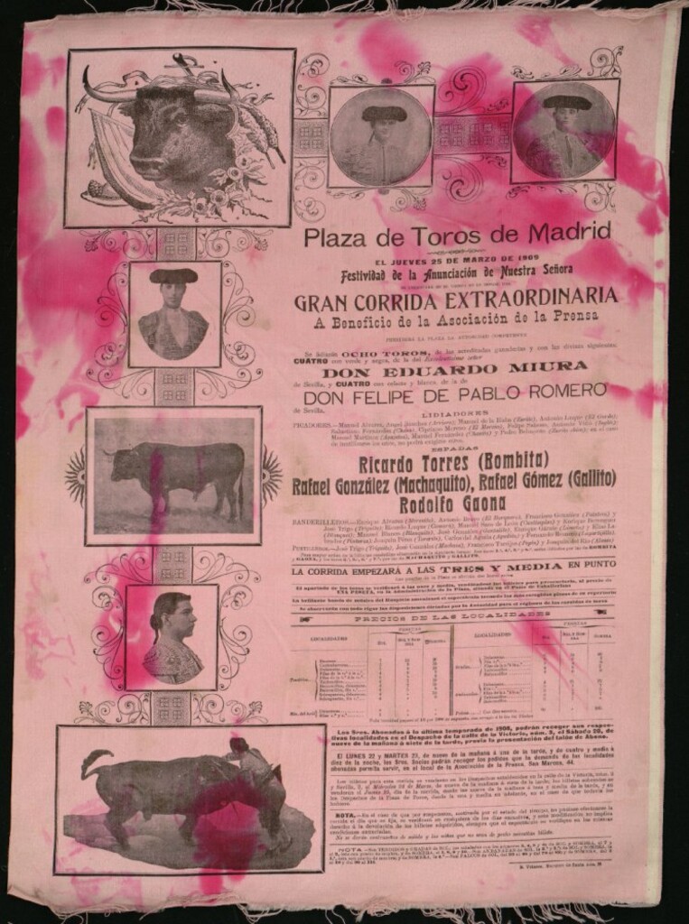 Miniatura de Corrida de toros celebrada el día 25 de marzo de 1909