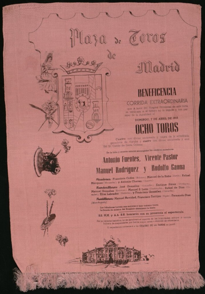 Miniatura de Corrida de toros celebrada el día 7 de abril de 1912