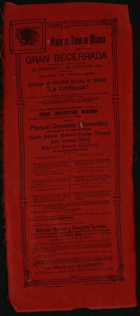 Miniatura de Corrida de becerros celebrada el día 1 de junio de 1913