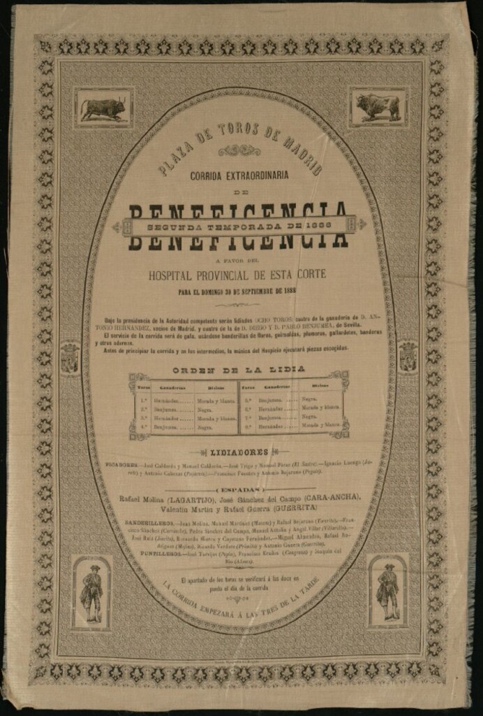 Miniatura de Corrida de toros celebrada el día 30 de septiembre de 1888