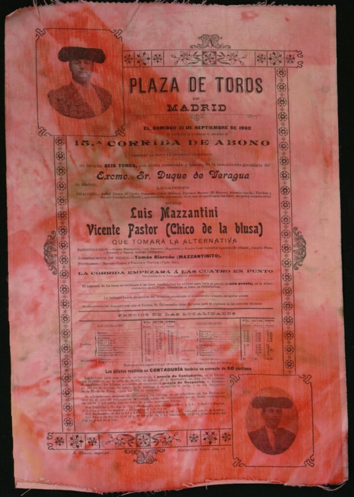 Miniatura de Corrida de toros celebrada el día 21 de septiembre de  1902