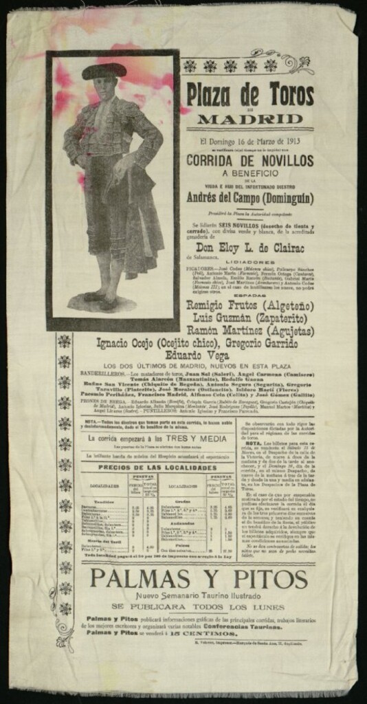Miniatura de Corrida de novillos celebrada el día 16 de marzo de 1913