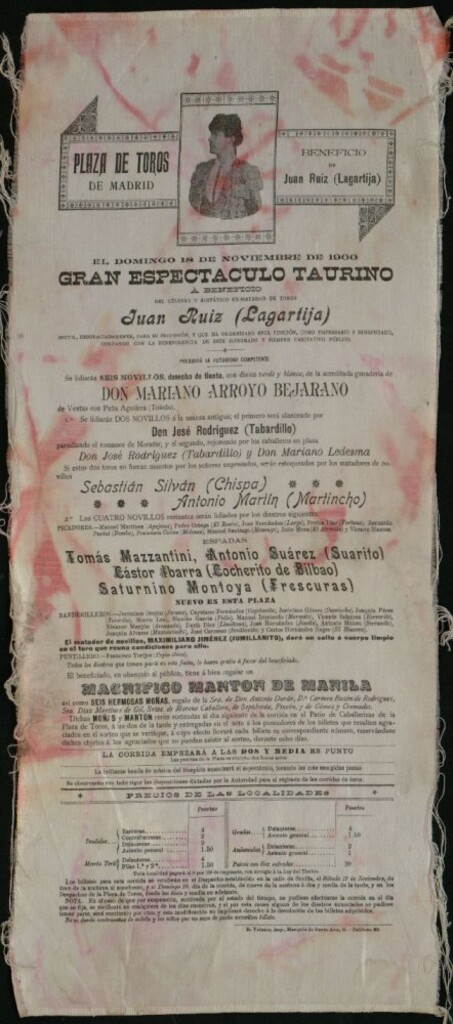 Miniatura de Espectáculo taurino celebrado el día 18 de noviembre de 1900