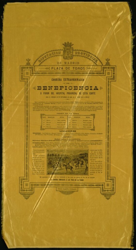 Miniatura de Corrida de toros celebrada el día 29 de septiembre de 1889