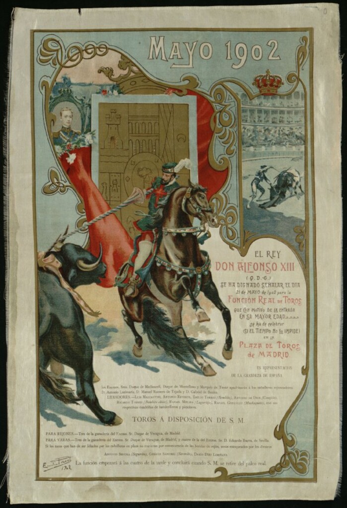 Miniatura de Corrida real de toros celebrada el día 21 de mayo de 1902