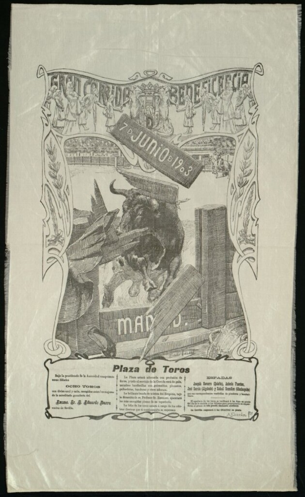 Miniatura de Corrida de toros celebrada el día 7 de junio de 1903