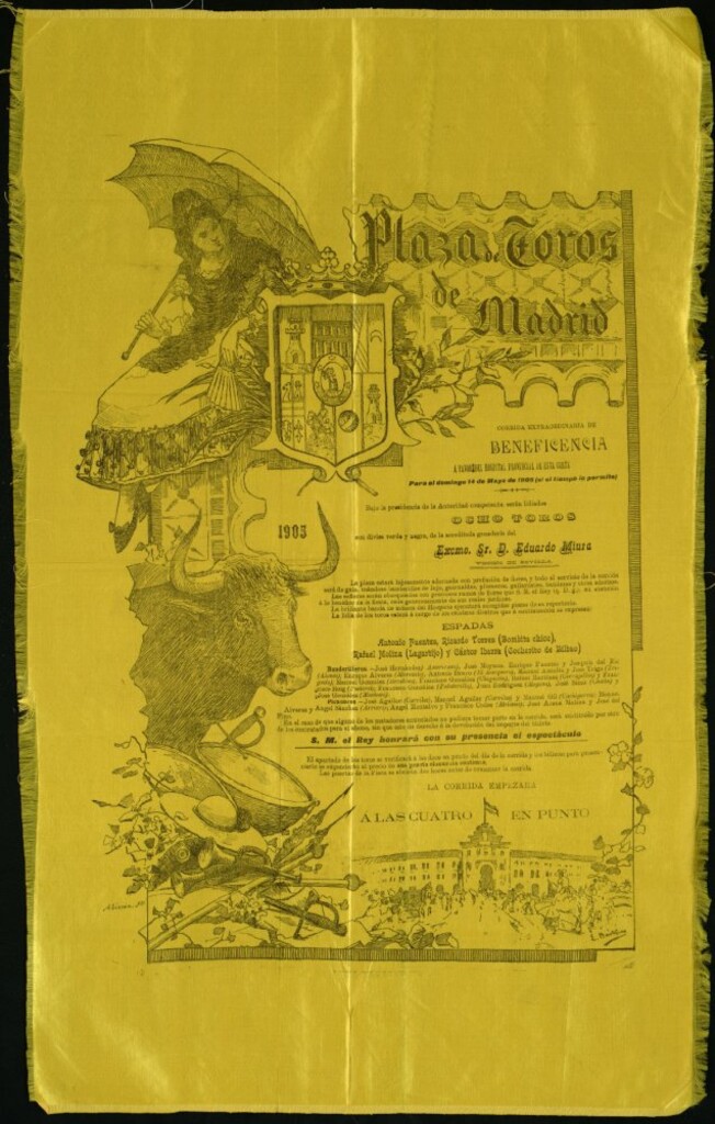 Miniatura de Corrida de toros celebrada el día 14 de mayo de 1905