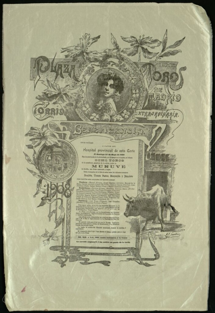 Miniatura de Corrida de toros celebrada el día 24 de mayo de 1908